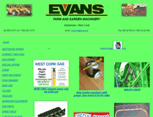 Tablet Screenshot of evans.ie